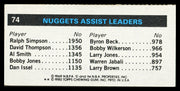 John Roche Autographed 1980-81 Topps Card #74 Denver Nuggets SKU #259768