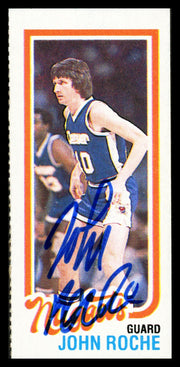 John Roche Autographed 1980-81 Topps Card #78 Denver Nuggets SKU #259770