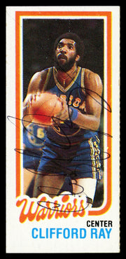 Clifford Ray Autographed 1980-81 Topps Card #99 Golden State Warriors SKU #259784
