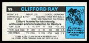 Clifford Ray Autographed 1980-81 Topps Card #99 Golden State Warriors SKU #259784