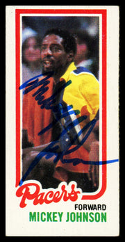 Mickey Johnson Autographed 1980-81 Topps Card #119 Indiana Pacers SKU #259791