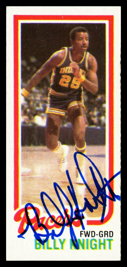 Billy Knight Autographed 1980-81 Topps Card #120 Indiana Pacers SKU #259793