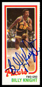 Billy Knight Autographed 1980-81 Topps Card #120 Indiana Pacers SKU #259794