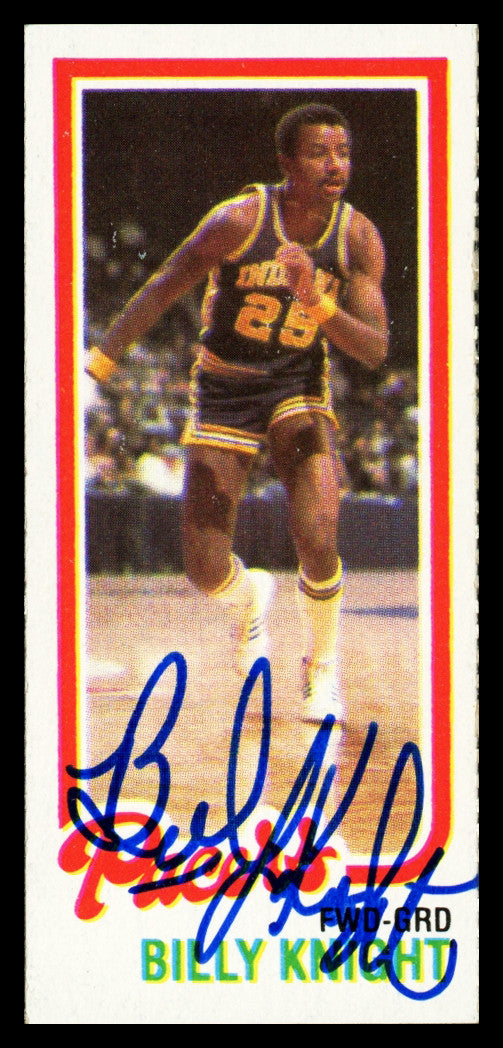 Billy Knight Autographed 1980-81 Topps Card #120 Indiana Pacers SKU #259795