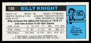 Billy Knight Autographed 1980-81 Topps Card #120 Indiana Pacers SKU #259795
