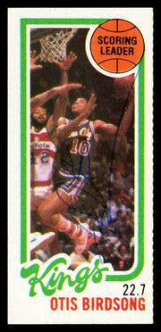 Otis Birdsong Autographed 1980-81 Topps Card #122 Kansas City Kings SKU #259796
