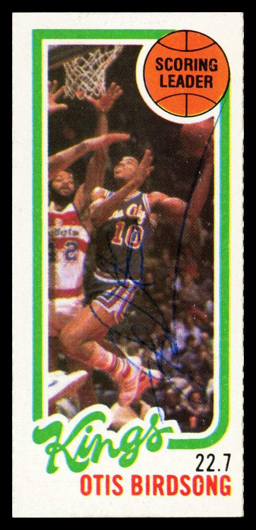 Otis Birdsong Autographed 1980-81 Topps Card #122 Kansas City Kings SKU #259796