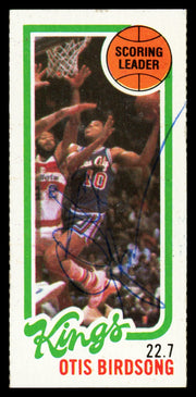 Otis Birdsong Autographed 1980-81 Topps Card #122 Kansas City Kings SKU #259797