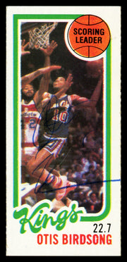 Otis Birdsong Autographed 1980-81 Topps Card #122 Kansas City Kings SKU #259798