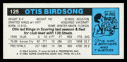 Otis Birdsong Autographed 1980-81 Topps Card #125 Kansas City Kings SKU #259799