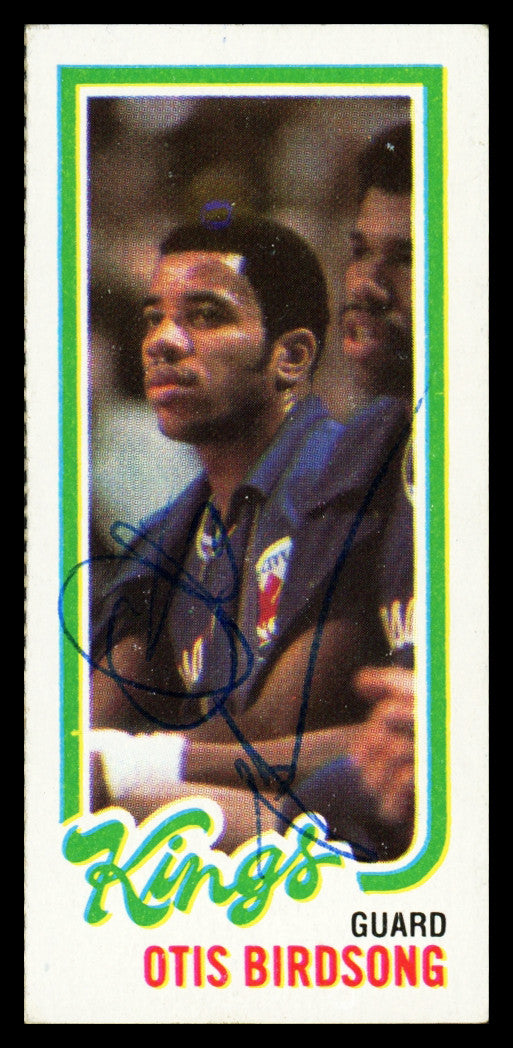 Otis Birdsong Autographed 1980-81 Topps Card #125 Kansas City Kings SKU #259800