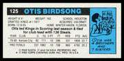 Otis Birdsong Autographed 1980-81 Topps Card #125 Kansas City Kings SKU #259800