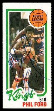 Phil Ford Autographed 1980-81 Topps Card #124 Kansas City Kings SKU #259801