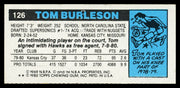 Tom Burleson Autographed 1980-81 Topps Card #126 Kansas City Kings SKU #259802