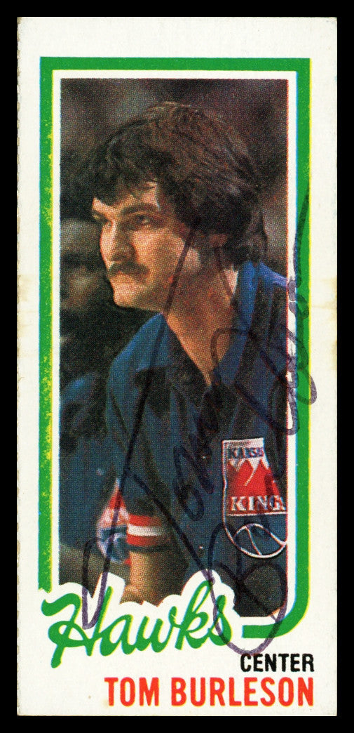 Tom Burleson Autographed 1980-81 Topps Card #126 Kansas City Kings SKU #259803