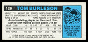 Tom Burleson Autographed 1980-81 Topps Card #126 Kansas City Kings SKU #259803