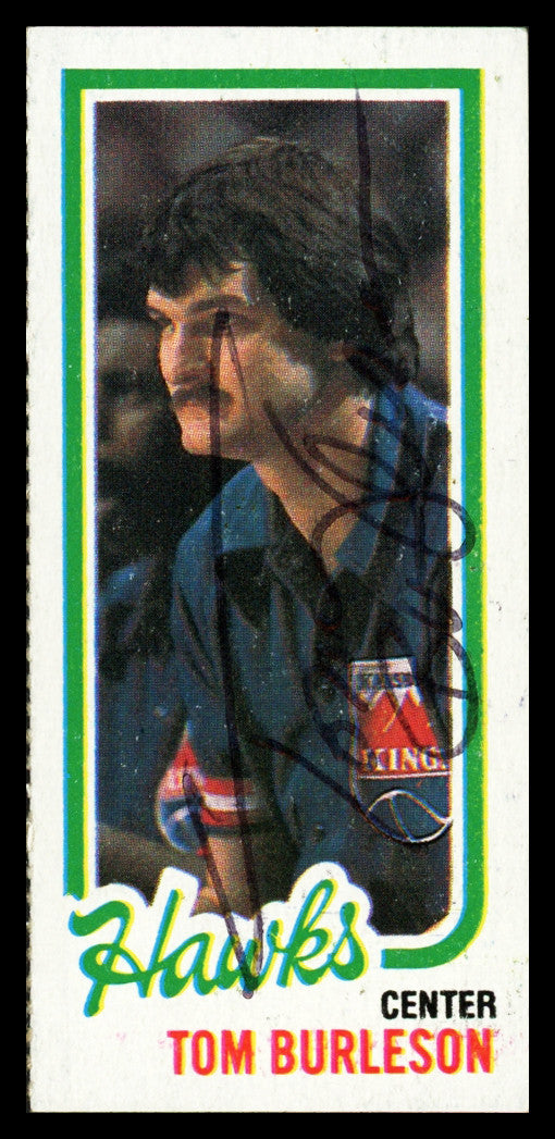 Tom Burleson Autographed 1980-81 Topps Card #126 Kansas City Kings SKU #259804