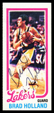 Brad Holland Autographed 1980-81 Topps Rookie Card #138 Los Angeles Lakers SKU #259809
