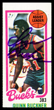 Quinn Buckner Autographed 1980-81 Topps Card #145 Milwaukee Bucks SKU #259814