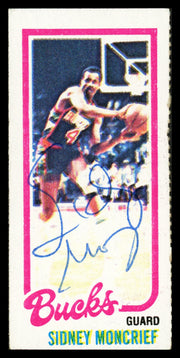 Sidney Moncrief Autographed 1980-81 Topps Rookie Card #151 Milwaukee Bucks SKU #259816