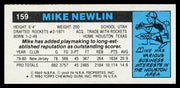 Mike Newlin Autographed 1980-81 Topps Card #159 New Jersey Nets SKU #259819