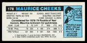 Maurice Cheeks Autographed 1980-81 Topps Card #178 Philadelphia 76ers SKU #259823