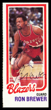 Ron Brewer Autographed 1980-81 Topps Card #198 Portland Trail Blazers SKU #259833