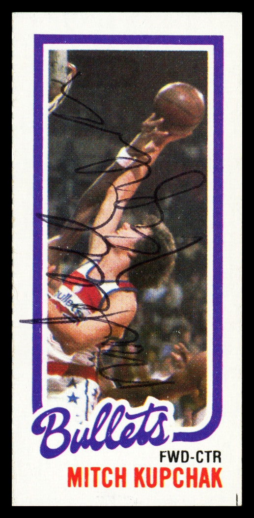 Mitch Kupchak Autographed 1980-81 Topps Card #249 Washington Bullets SKU #259838