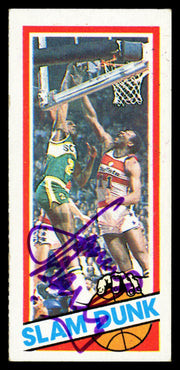 James Bailey Autographed 1980-81 Topps Card #255 Seattle Supersonics SKU #259840
