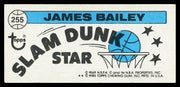 James Bailey Autographed 1980-81 Topps Card #255 Seattle Supersonics SKU #259840