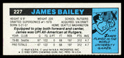 James Bailey Autographed 1980-81 Topps Card #227 Seattle Supersonics SKU #259843