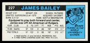 James Bailey Autographed 1980-81 Topps Card #227 Seattle Supersonics SKU #259844