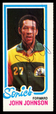John Johnson Autographed 1980-81 Topps Card #230 Seattle Supersonics SKU #259847