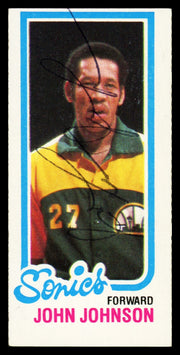 John Johnson Autographed 1980-81 Topps Card #230 Seattle Supersonics SKU #259848