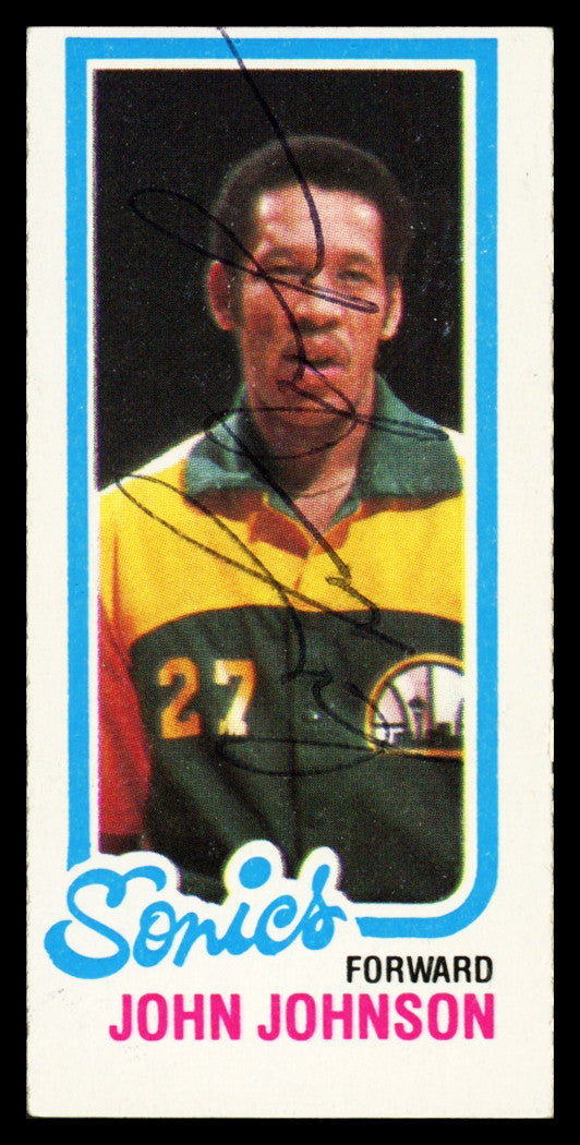 John Johnson Autographed 1980-81 Topps Card #230 Seattle Supersonics SKU #259848