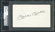 Mickey Mantle Autographed 3x5 Index Card New York Yankees PSA/DNA #83857180
