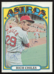 Rich Chiles Autographed 1972 Topps Card #56 Houston Astros SKU #260116