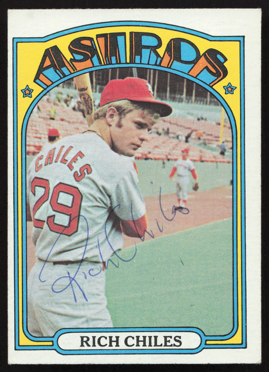 Rich Chiles Autographed 1972 Topps Card #56 Houston Astros SKU #260116