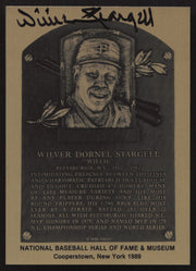 Willie Stargell Autographed 1989 HOF Metallic Plaque Card Pittsburgh Pirates SKU #260127