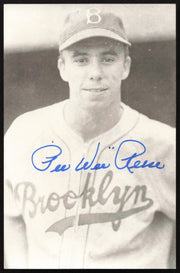 Pee Wee Reese Autographed 3.5x5.5 Postcard Brooklyn Dodgers SKU #260135