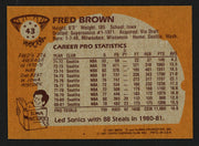 Downtown Fred Brown Autographed 1981-82 Topps Card #43 Seattle Supersonics Stock #260139