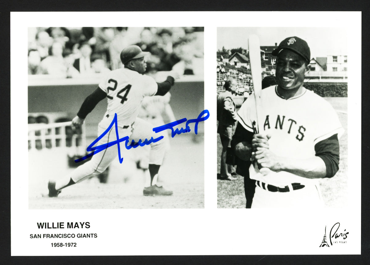 Willie Mays Autographed 5x7 Photo San Francisco Giants Stock #260141
