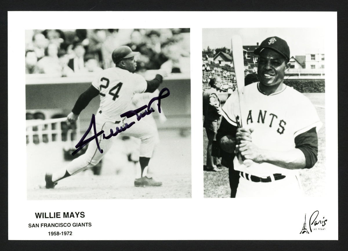 Willie Mays Autographed 5x7 Photo San Francisco Giants Stock #260142