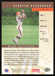 Derrick Alexander Autographed 1994 Upper Deck Rookie Card #3 Cleveland Browns SKU #260196