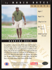 Mario Bates Autographed 1994 Upper Deck Rookie Card #24 New Orleans Saints SKU #260197