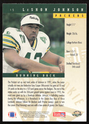 Leshon Johnson Autographed 1994 Upper Deck Rookie Card #15 Green Bay Packers SKU #260204