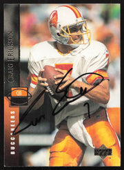 Craig Erickson Autographed 1994 Upper Deck Card #297 Tampa Bay Buccaneers SKU #260208