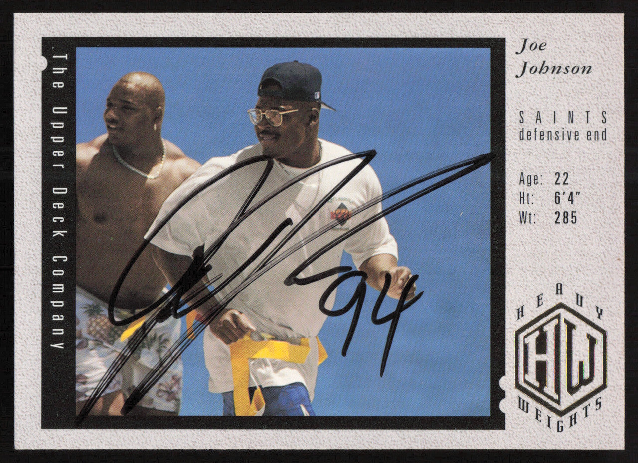Joe Johnson Autographed 1994 Upper Deck Rookie Card #35 New Orleans Saints SKU #260213