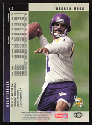 Warren Moon Autographed 1994 Upper Deck Card #42 Minnesota Vikings SKU #260214