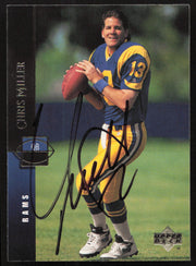 Chris Miller Autographed 1994 Upper Deck Card #48 Los Angeles Rams SKU #260215